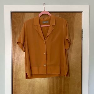 Everlane The Clean Silk Short-Sleeve Notch Shirt